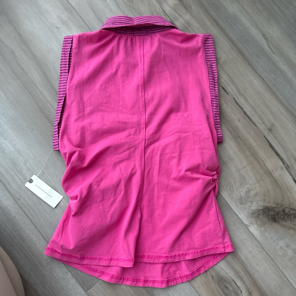 Anthropologie Pilcro pink button top - Picture 2 of 2